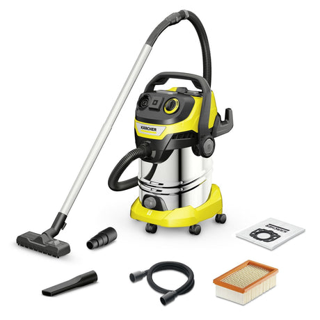 EAN 4054278663517 - Kärcher WD 6 P S V-30/6/22/T Negro, Acero inoxidable, Amarillo 30 L 1300 W imagen 1