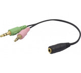 Hypertec 721136-Hy Cable De Audio 3,5mm 2 X 3.5mm Negro