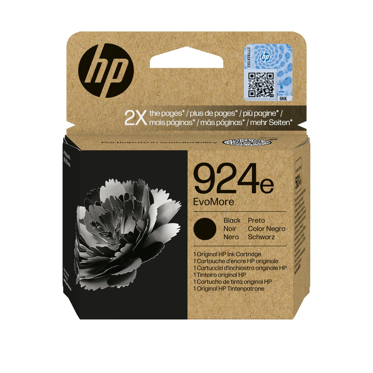 Hp 924e Negro Cartucho De Tinta Original - 4k0v0ne