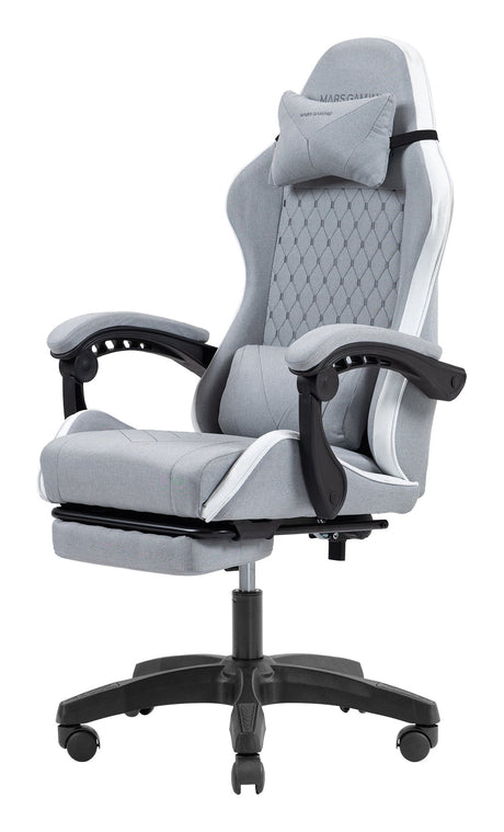 EAN 8435693112952 - Mars Gaming MGCXFSW silla para videojuegos Silla para videojuegos de PC Asiento acolchado Gris, Blanco imagen 5