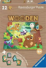 Ravensburger Wooden Puzzles Niños - Fans De Forestas Felices 22 Partes 12004080