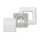 Logilink Keystone Faceplate For 2 Modules, Projecting, Up 50, Blanco Puro