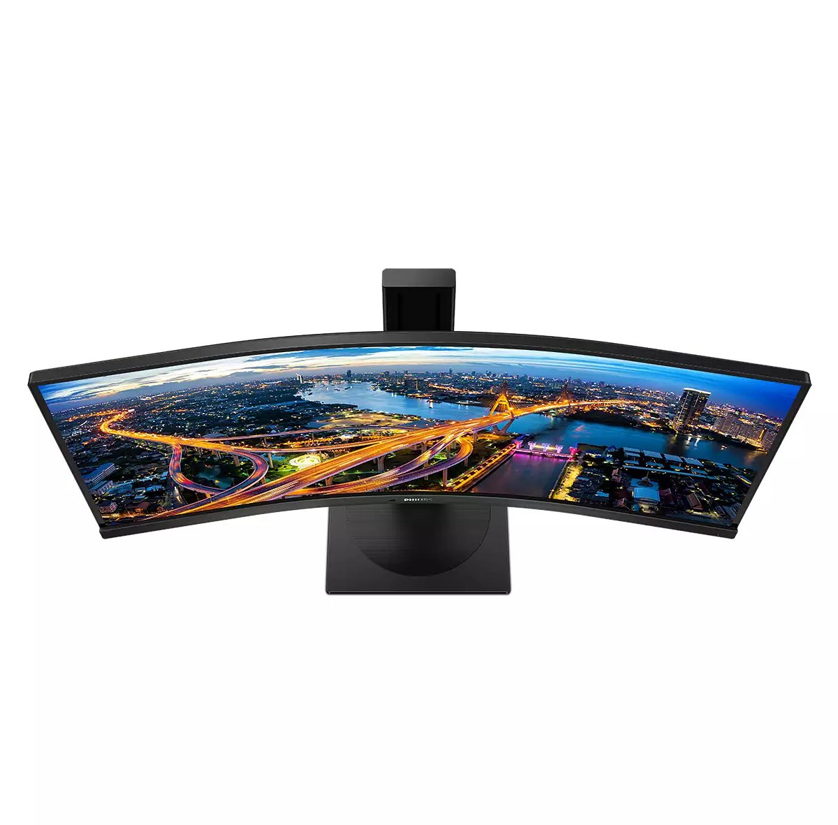 Monitor Profesional Ultrapanorámico Curvo Philips 346b1c 34' Wqhd Multimedia Negro
