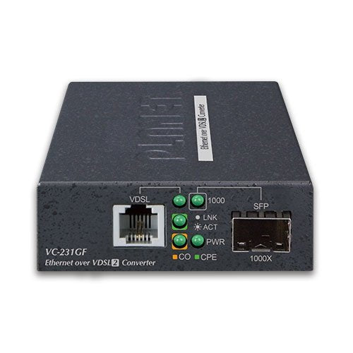 EAN 4711605284271 - PLANET VC-231GF convertidor de medio 1000 Mbit/s Negro imagen 2