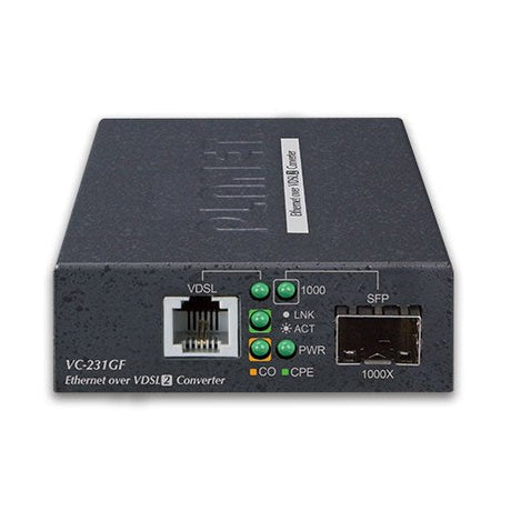 EAN 4711605284271 - PLANET VC-231GF convertidor de medio 1000 Mbit/s Negro imagen 2