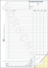 Avery Zweckform Formular Para Stundenerfassung - 40 Hoja - A4 (210 X 297 Mm)
