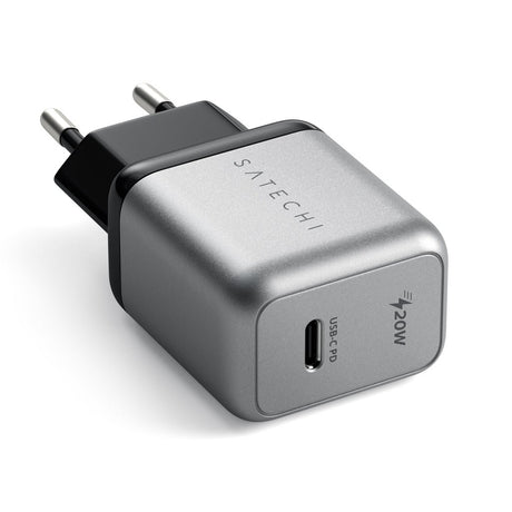 EAN 0879961009960 - Satechi ST-UC20WCM-EU cargador de dispositivo móvil Teléfono móvil, Tableta Gris Corriente alterna Interi imagen 1