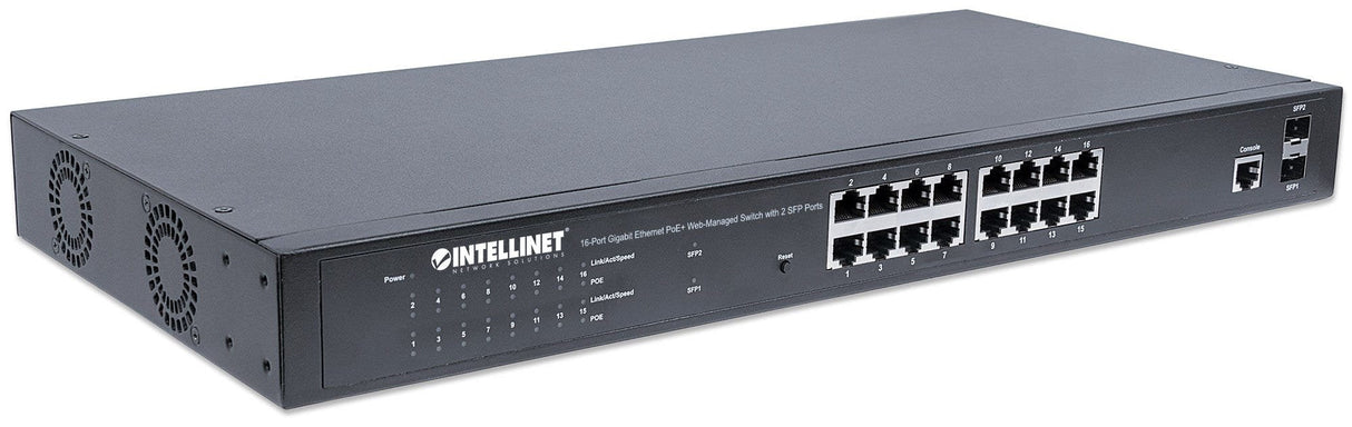 EAN 0766623561341 - Intellinet 561341 switch Gestionado L2+ Gigabit Ethernet (10/100/1000) Energía sobre Ethernet (PoE) 1U Ne imagen 2