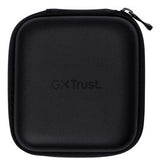 Auricular De Boton Gaming Gxt 406 Pine Multiplataforma Negro Trust Estuche Protector/ Micrófono De Brazo Extraible
