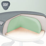 Leitz Ergo Active Sitting Stool W. Wheels&Wobble Comfort Seat Negro