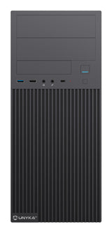 Caja Atx Unykach Aero C360 Cpu Max 145mm Gpu Max 310mm F.A 500w Cristal Templado Negro