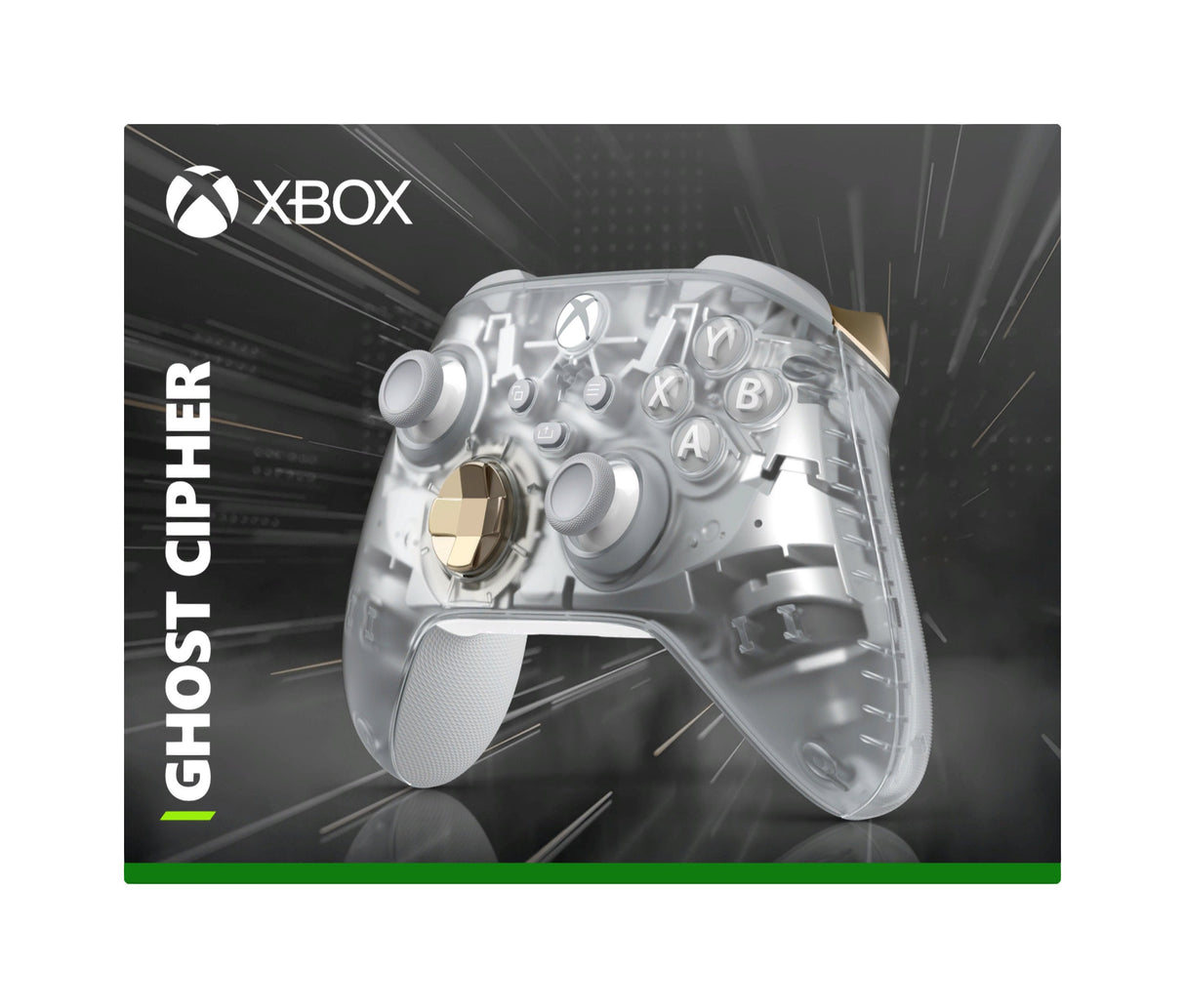 Microsoft Xbox Wl Controller Ghost Cipher Special Edition