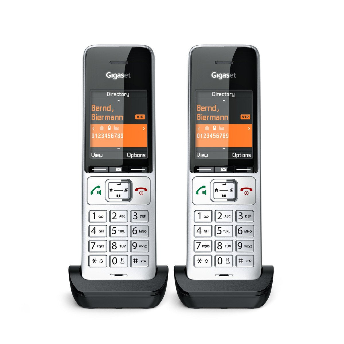 Telefono Gigaset Comfort 500hx Duo Silver-Black
