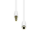 4-Pin Slim Extension Cable  White 1m