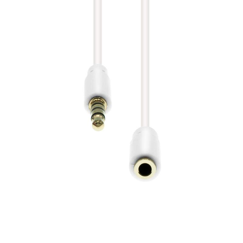 4-Pin Slim Extension Cable  White 5m