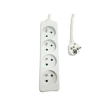 4-Way Power Strip French Type  E, 3m White