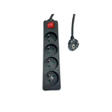4-Way Power Strip On/Off  Switch French Type E, 5m