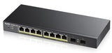 Switch Zyxel Gs1900-10hp Gestionado L2 Gigabit Ethernet (10/100/1000) Energía Sobre Ethernet (Poe) Negro