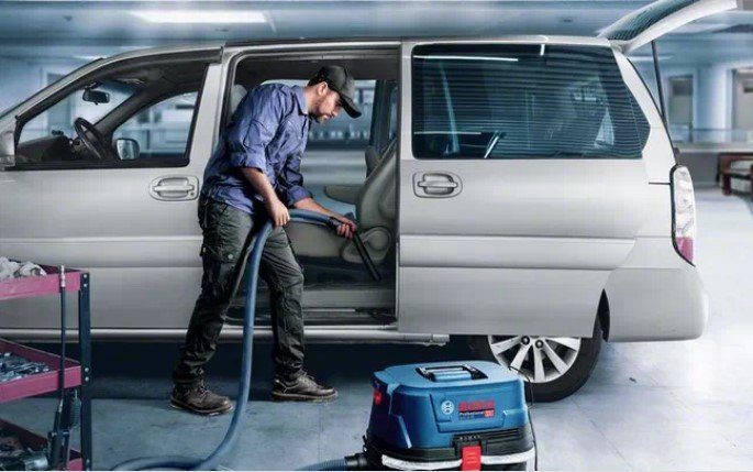 Aspiradora  Bosch Gas 12-25 Pl 21 L  De Tambor Seca Y Húmeda 1250 W Bolsa Para El Polvo