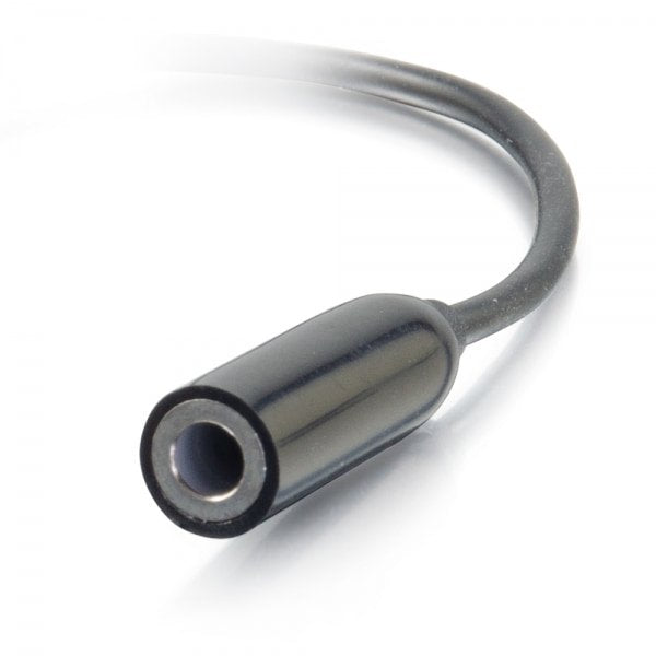 EAN 0757120544265 - C2G 54426 cable de teléfono móvil Negro 0,09 m USB-C 3,5 mm imagen 4