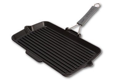 Staub Square Grill Pan  34x21cm Cast Iron, Black, Induction