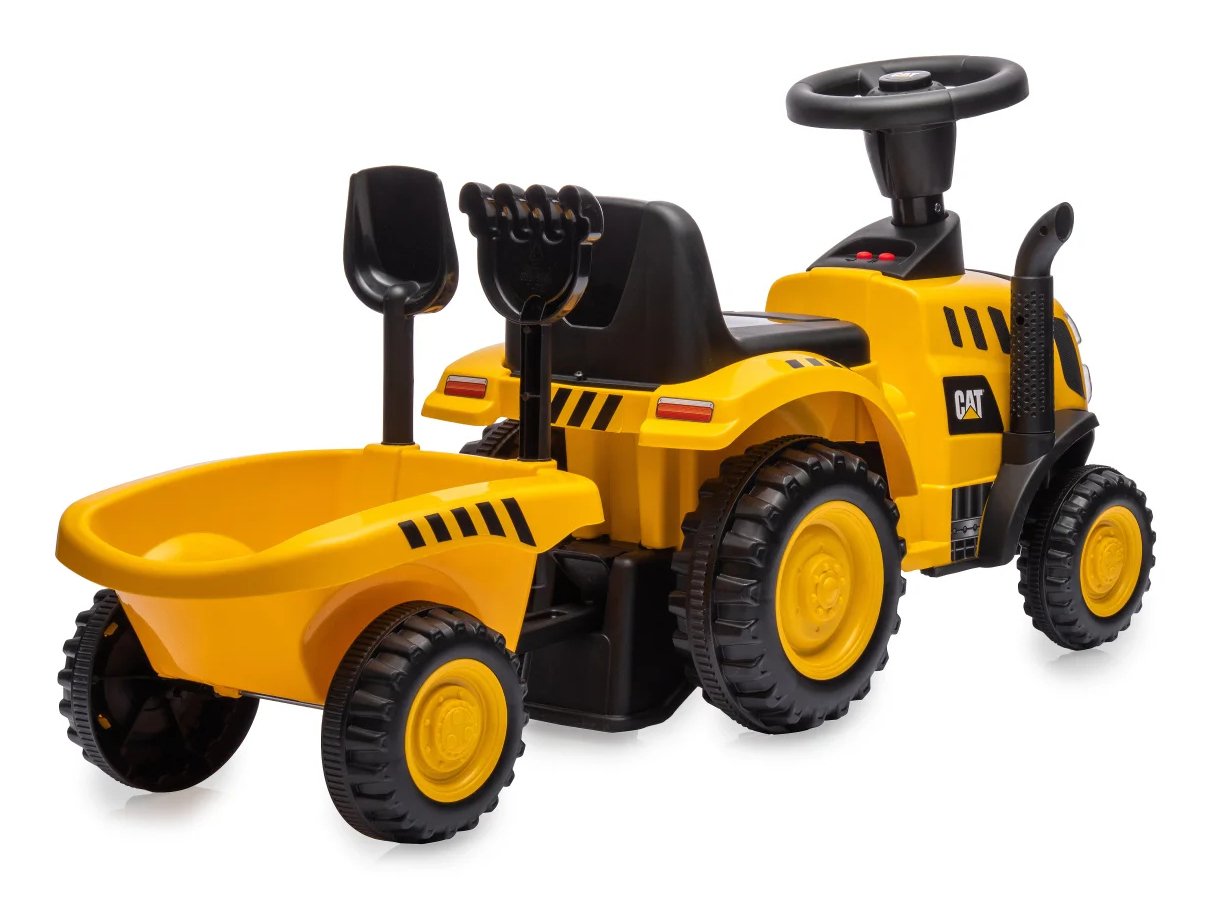 Jamara Rutscher Caterpillar Traktor Con Anhänger 2in1 Amarillo