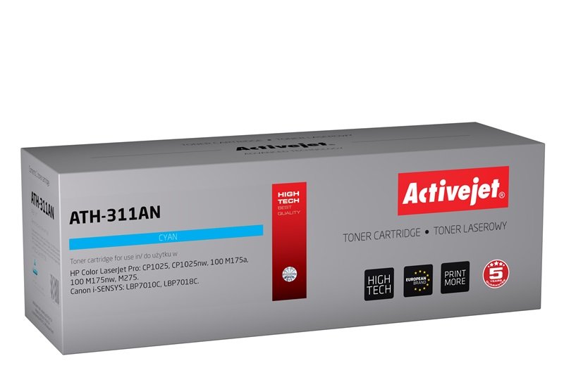 EAN 5901443019909 - Activejet ATH-311AN cartucho de tóner 1 pieza(s) Compatible Cian imagen 1