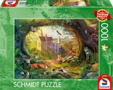 Schmidt Spiele Castillo De Cuento De Hadas Y Magia Del Bosque, Rompecabezas De 1000 Piezas 58878