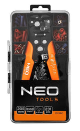 Pelacables Automático Neo Tools 205 Mm, Frontal + 230 Conectores