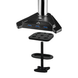 Arctic / Soporte Brazo Doble / Negro / Aemnt00050a Arctic Z2 Pro (Gen 3), 15 Kg, 86,4 Cm (34"), 75 X 75 Mm, 100 X 100 Mm, Ajustes De Altura, Negro