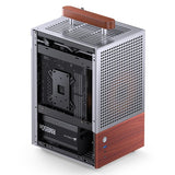 Jonsbo T6 Pc Carcasa, Mini-Tower, Mini-Itx, Tempered Glass, Madera - Plateado