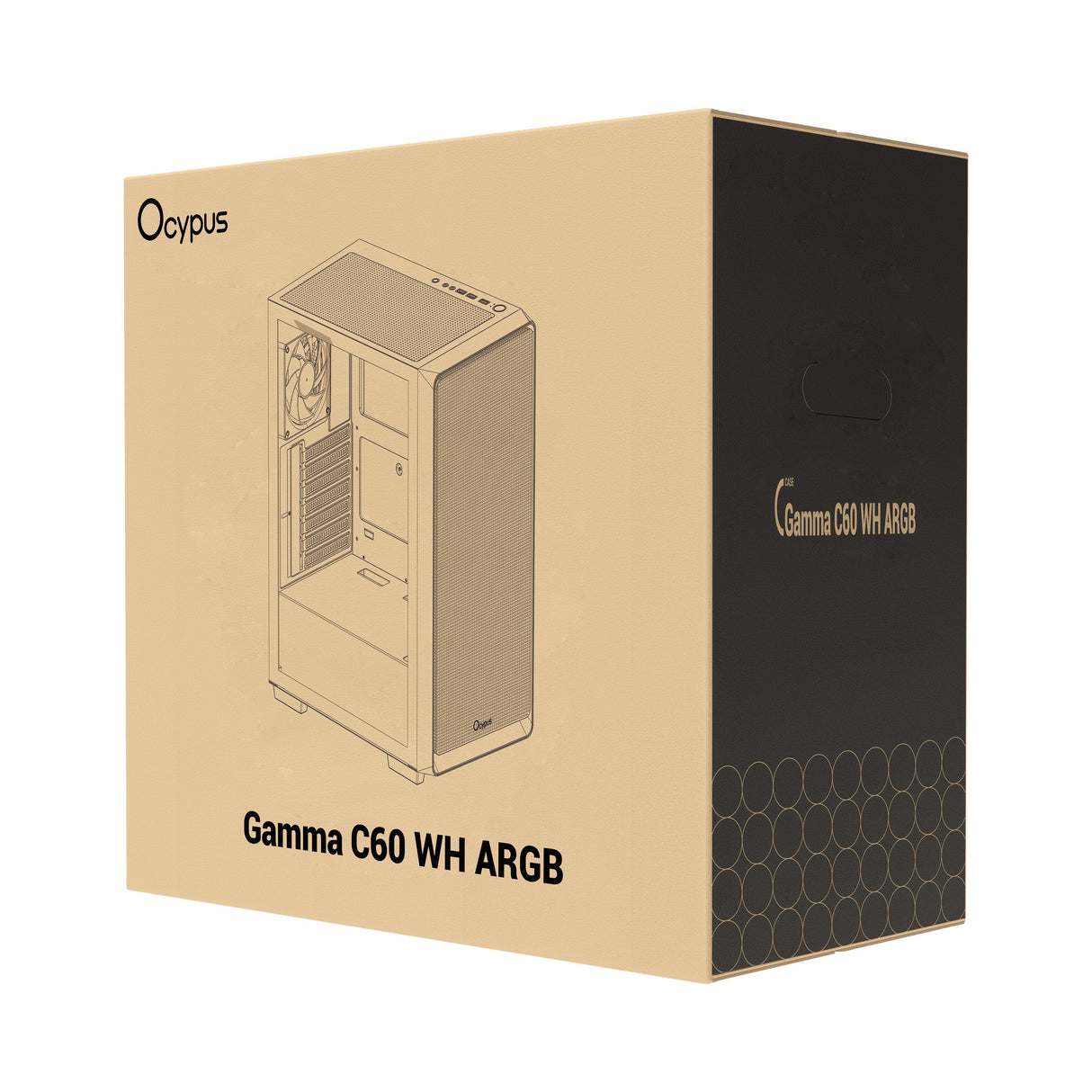 Ocypus Gamma C60 Argb (Blanco, Tempered Glass) Gamma-C60-Whg400xx-Gl