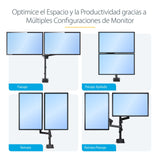 EAN 65030892537 - StarTech.com ARMDUALPIVOT soporte para monitor 81,3 cm (32") Escritorio Negro imagen 14