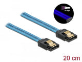 Delock Sata 6 Gb/S Cable Uv Leuchteffekt Aal 20 Cm