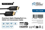 EAN 5706998942050 - Microconnect DP-HDMI-1000V1.4OP adaptador de cable de vídeo 10 m DisplayPort HDMI tipo A (Estándar) Negro imagen 4
