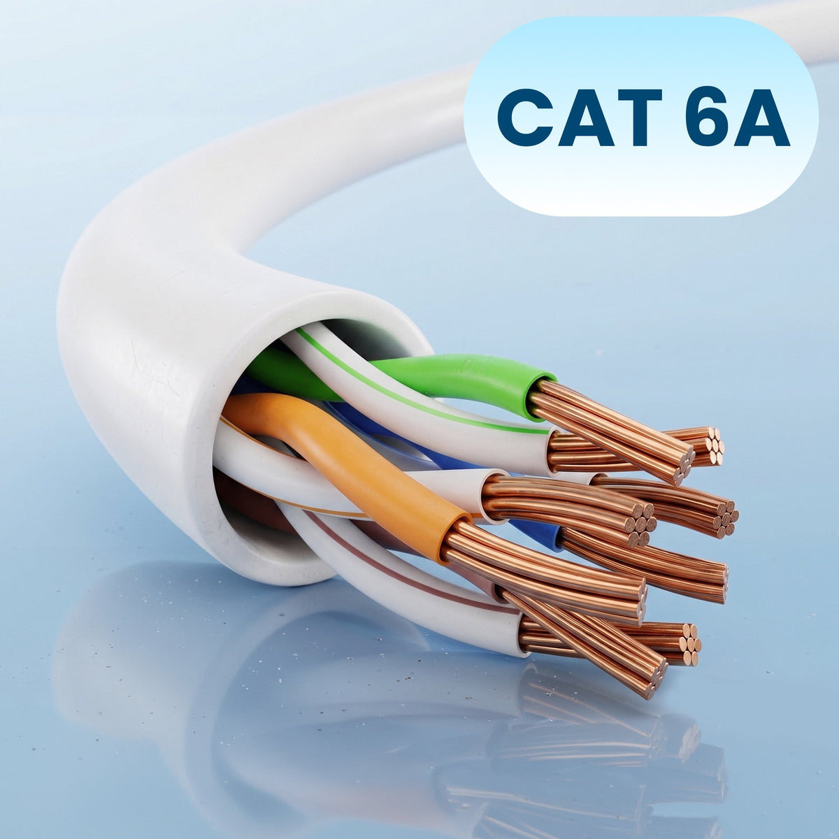 EAN 5906168639005 - Extralink Kat.6A U/FTP 5m 1Gbps Biały | Patchcord LAN | Miedź Kabel sieciowy skrętka, łamana końcówka (EX imagen 9