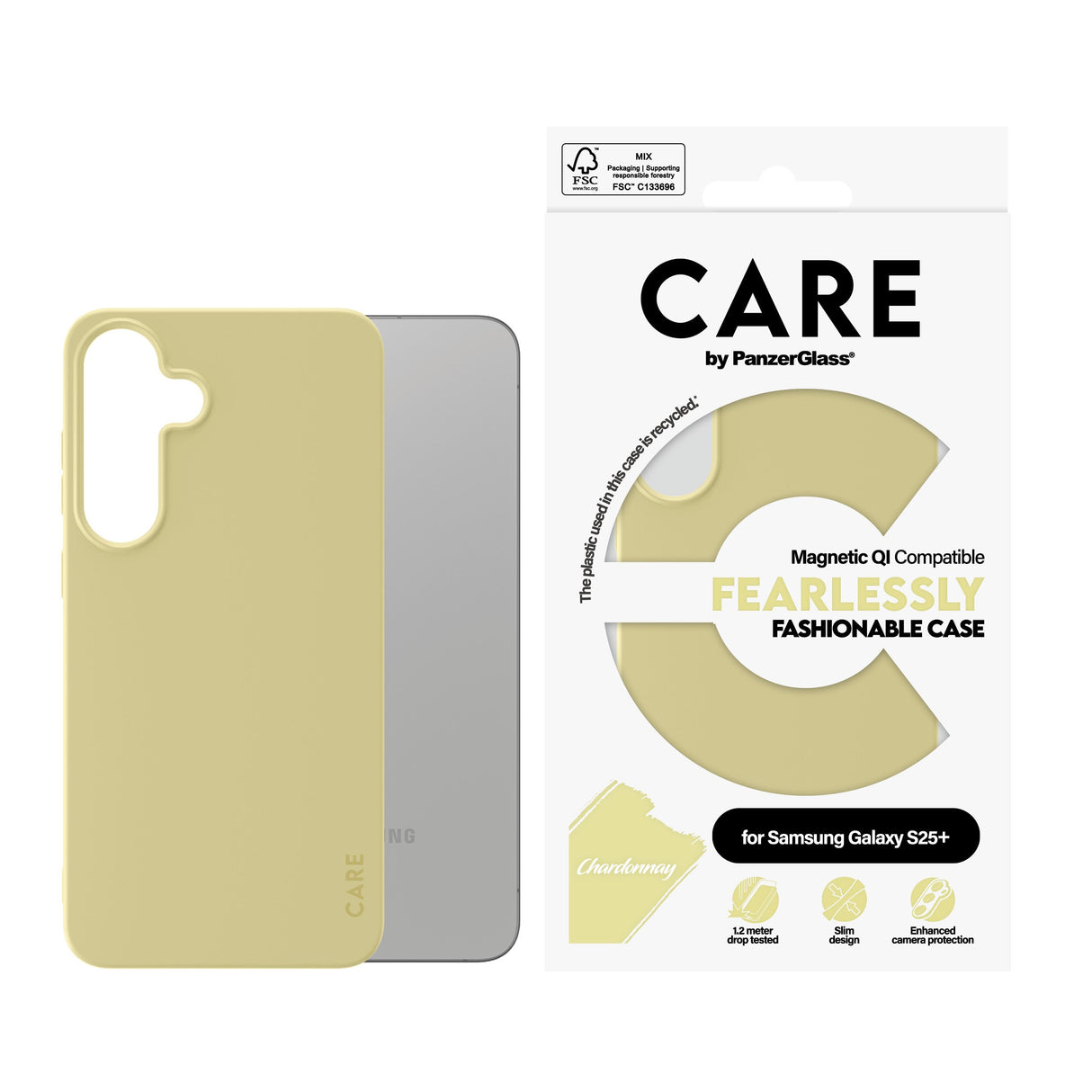EAN 5715685016547 - PanzerGlass CARE™ by ® Case Chardonnay w. Qi Compatible Samsung Galaxy S25+ funda para teléfono móvil Ama imagen 2