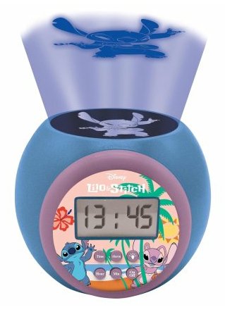 Reloj Alarma Proyector Stitch Disney