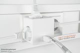 Enchufe Cubo Good Connections Kabelmeister  De 3 Vías, 2x Usb, Regleta Blanca, 1x Usb-C Pd 3.0 20w, 1x Usb-A 18w Sw01-W