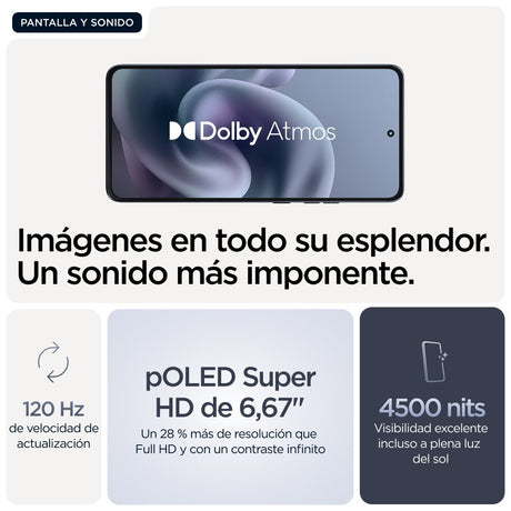 EAN 840023297465 - Motorola moto g86 power 5G 16,9 cm (6.67") SIM doble Android 15 USB Tipo C 8 GB 512 GB 6720 mAh Azul imagen 24