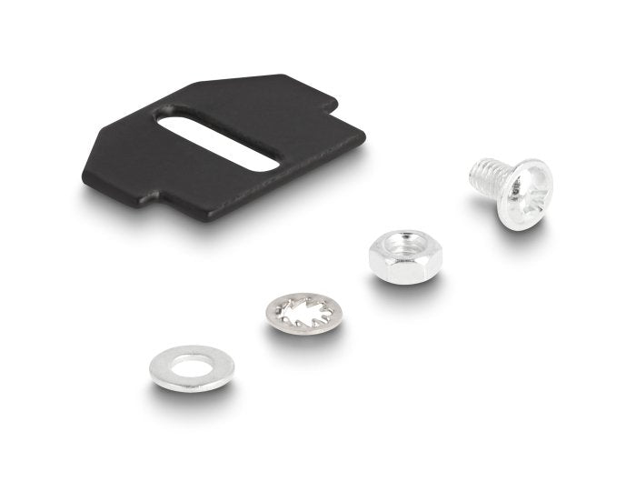 Delock Lwl Halterung Für Bodentank 18 Port Für Sc Simplex   Lc Duplex Kupplungen Schwarz