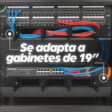 EAN 0766623711074 - Intellinet 711074 accesorio de bastidor Panel de gestión de cables imagen 2