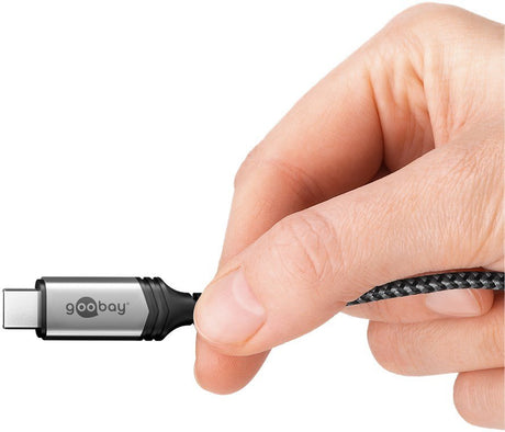 EAN 4040849742125 - Goobay 74212 cable USB 1,5 m USB C Negro, Gris imagen 2
