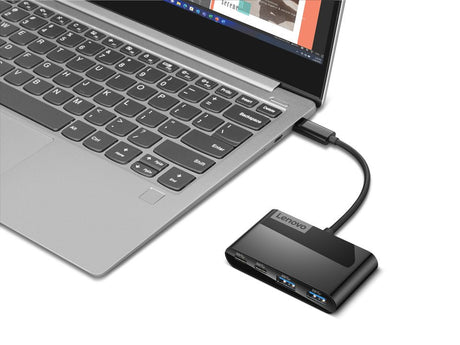 EAN 0195892085492 - Lenovo GX91L84354 hub de interfaz USB 3.2 Gen 1 (3.1 Gen 1) Type-C 625 Mbit/s Negro imagen 4