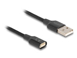 Delock Magnetisches Usb-Ladecable Schwarz 1 M