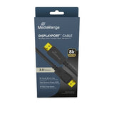 Mediarange Displayport Cable, Ver. 2.1, 40 Gbps, 2.0m, Sw