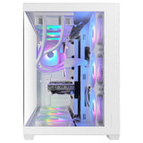 Caja Pc  Atx Mars Gaming Mcv5w Cristal Templado Panoramico Argb Gpu 416mm Blanco