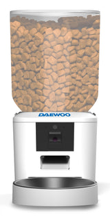 Comedero Automático Daewoo D-Qq029-7l  Universal  Para Mascotas Blanco