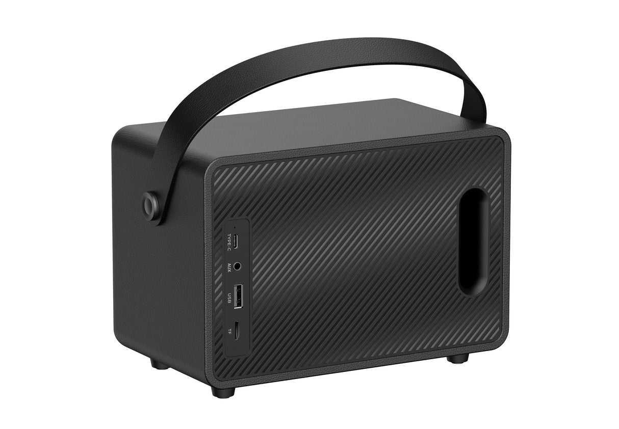 Altavoz  Havit Bluetooth Retro, Sk907bt, 30 W, Batería 25 Horas, Tws, Usb/Tf/Aux, 198 X 127.5 X 148 Mm