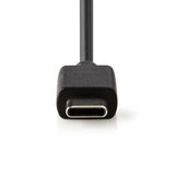 Nedis Cargador De Coche  3,0 A   1 Salida  Usb-C Cable Fijo Blister  Negro